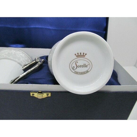 Sorelle Fine Porcelain Coffee Mugs Gift Box Set Of 2 - Picture 6 of 10